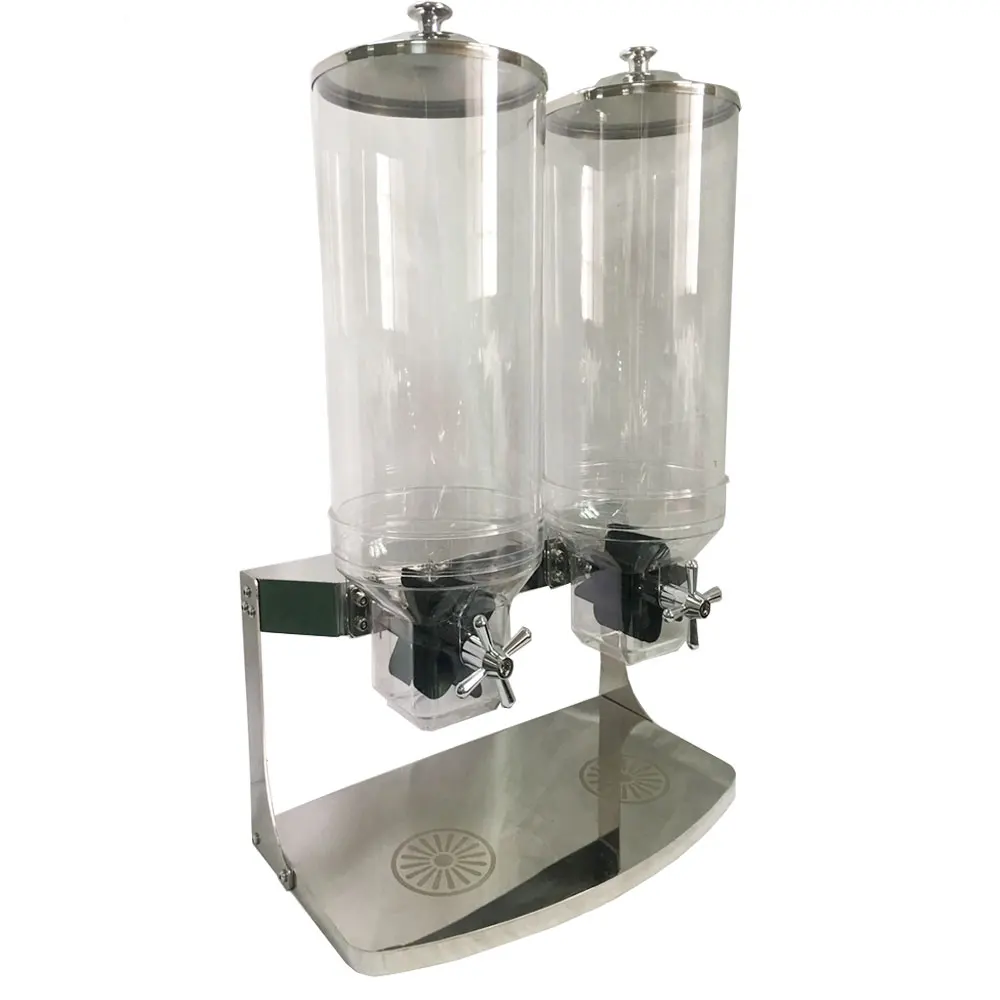 YD Hardware 4*3.5L Industrial Glass Cereal Dispenser