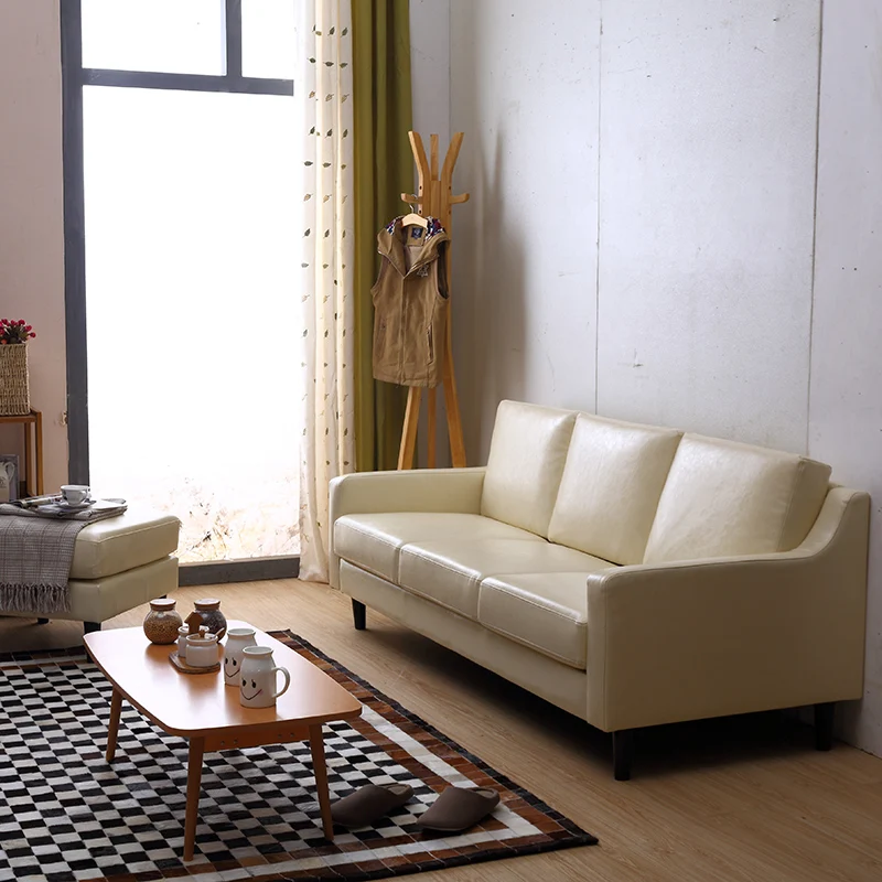 
Traditional Replica Designer Furniture Germany Living Room Leather Sofa 