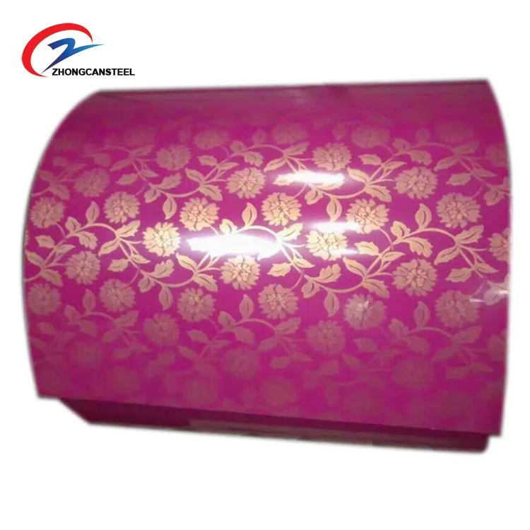 Низкая цена, цветная стальная катушка/рулон/печатная предварительно окрашенная стальная катушка ppgi, кровельный материал, железный лист