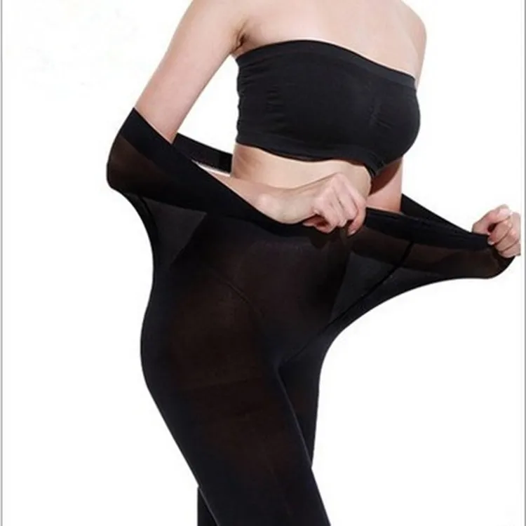 Manufacturers wholesale quality cheap 120D opaque Pantyhose Free Plus Size Classic Black XXXL Pantyhose Tights For Fat Women