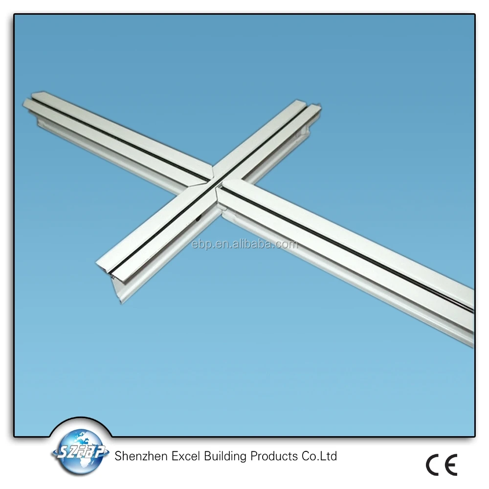 
Exposed ceiling system groove t grid, Ceiling keel groove t grid, Metal t grid 