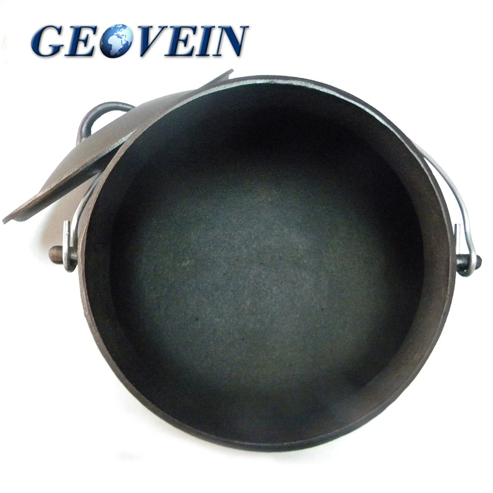 Traditional African Cast Iron Potjie Cauldron Pots Three Legs  Couldron