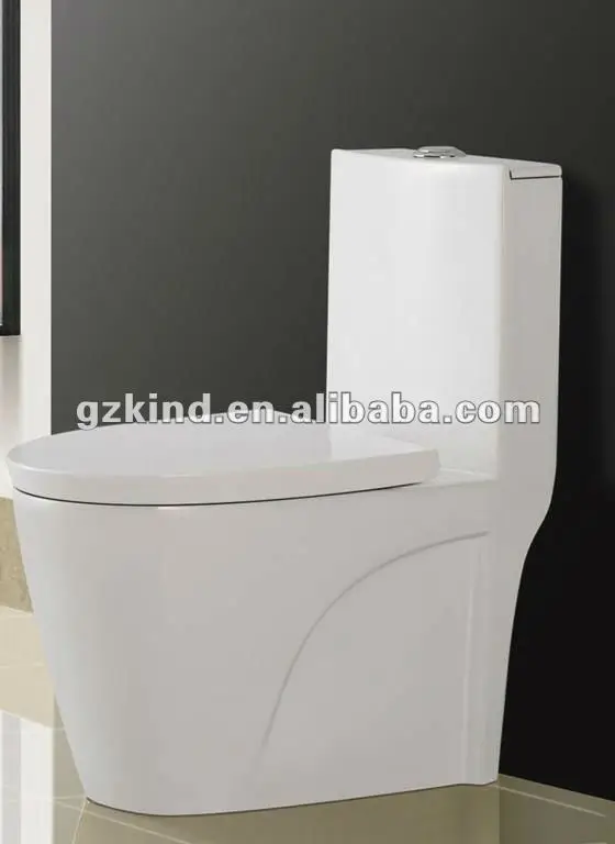 new two holes rotating one piece ceramic toilet JD-N533