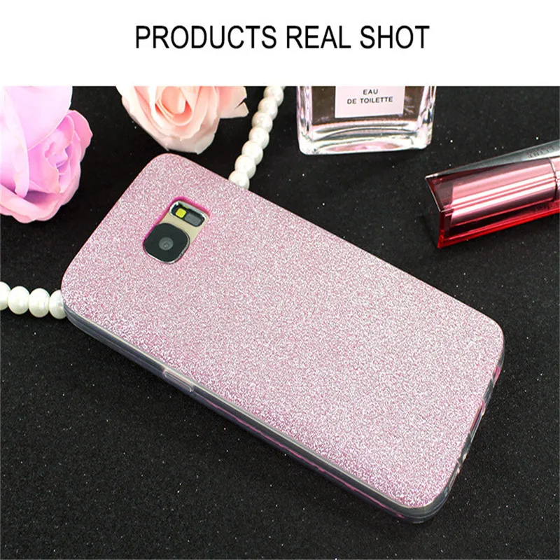 2018 Новое прибытие Bling Сияющий Блеск силиконовый чехол для телефона Samsung S8 плюс S7 S6 край A5 A3
