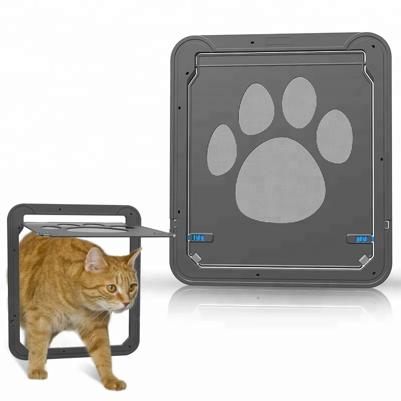 Pet Screen Door Dog  Magnetic Door Lockable  Mesh Gate for Cat