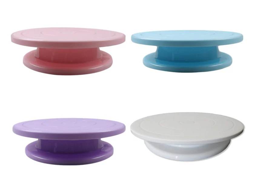 Cake Baking Tools Rotating Cake Stand Turntable Supplies Plastic Cake Stand  Decorating