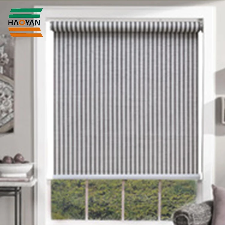 Horizontal roll up blinds paper fabric