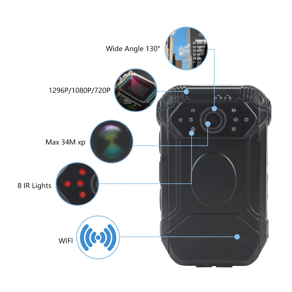 
 Беспроводная камера JOVE Full HD 1080P с GPS для полицейских правоохранительных органов  