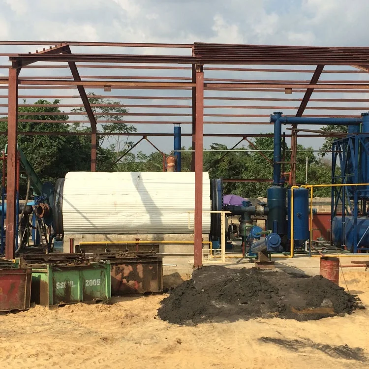 Beston BLJ-16 Oil Sludge Pyrolysis Machine use waste tyre and plastic turn to oil and fuel