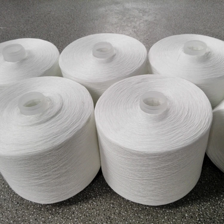 
Ready To Ship Polyester Knitting Twisted Native White Yarn 40/2 