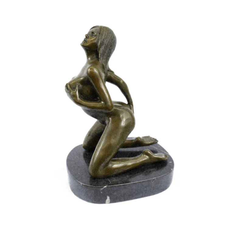 Antique Home Decor Sexy Bronze Lady Nude Picture Nude Lady Statue