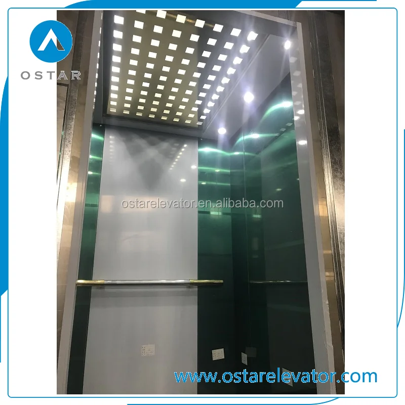 
Golden Etching Passenger Elevator Cabin 