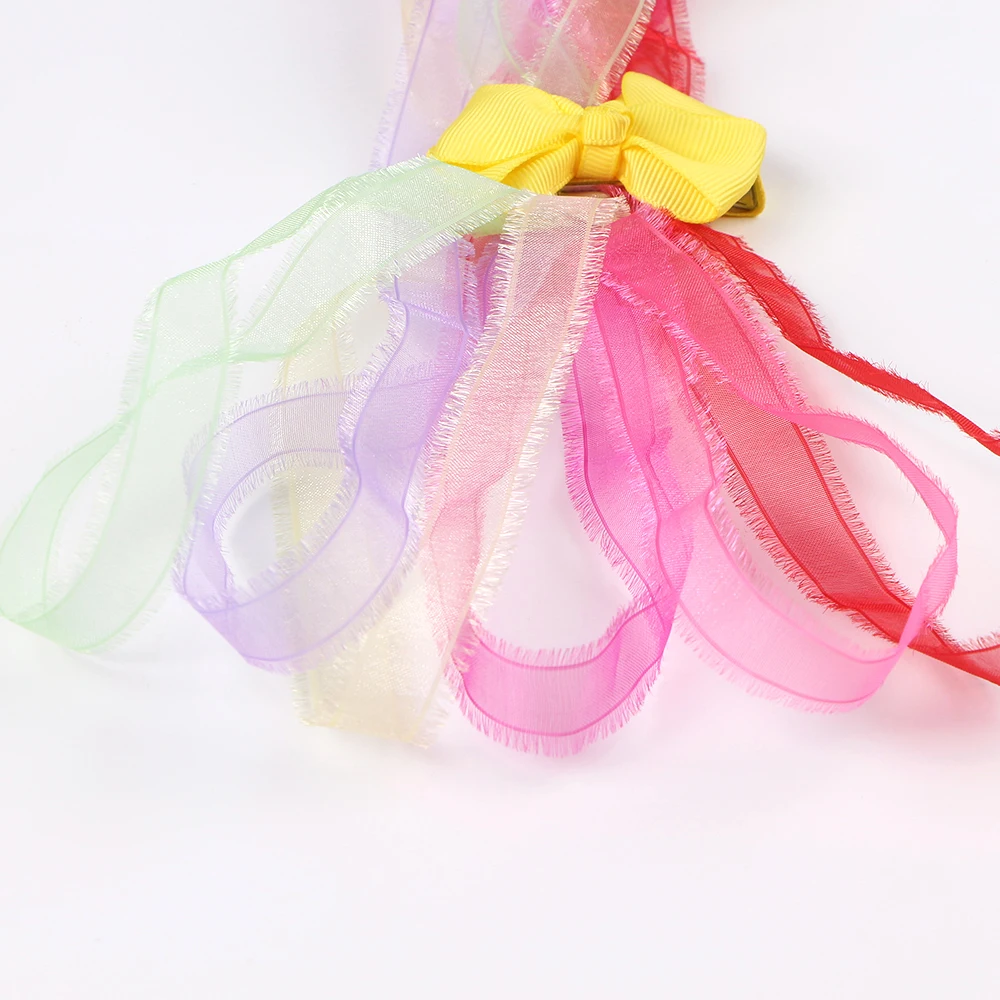 Оптовая продажа дизайнер Корея сари шелковая органза шифон бахрома на ленте