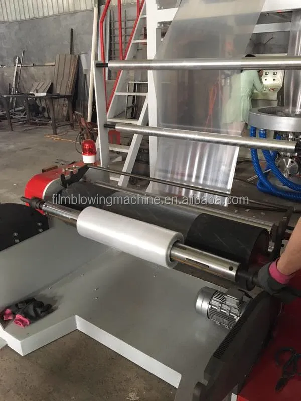High Output high speed Plastic Polyethylene HDPE LDPE PE film blowing 3-layer co-extrusion blown film extrusion line machine