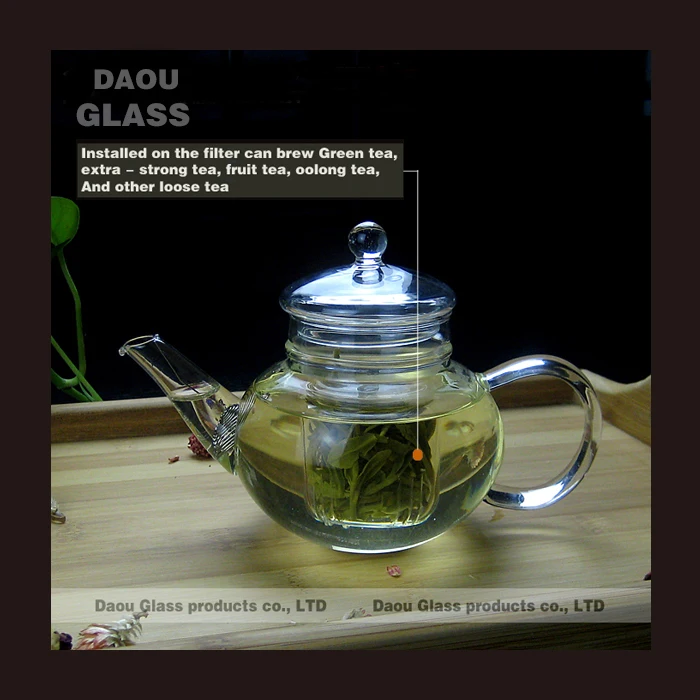 novelty small glass teapot with infuser,chinese tea kettle