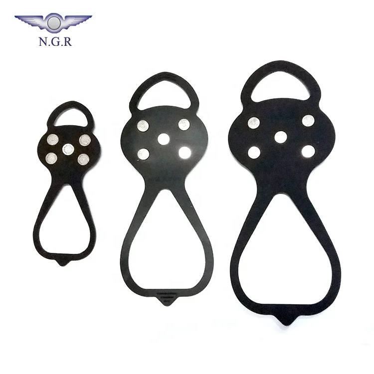 Women universal winter use 5 spikes ice cleats for high heel shoes