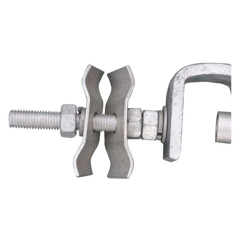 Down Lead Clamp for Tower Down lead clamp for OPGW Shield wire 70mm2 steel pole clamps
