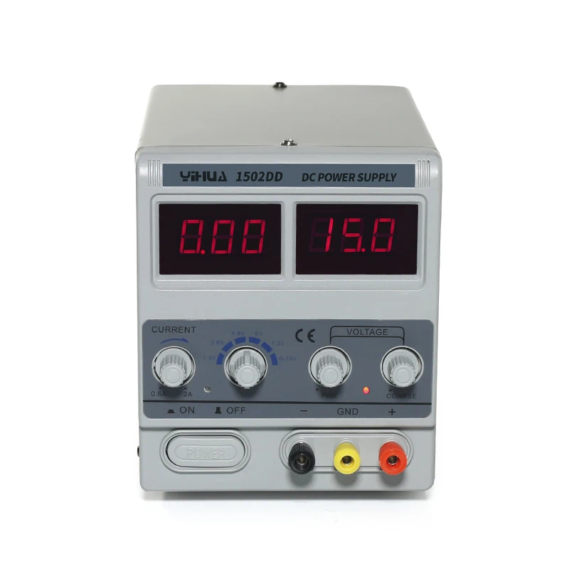 YIHUA 1502DD 0-15V 0-2A DC power supply used for mobile phone repair