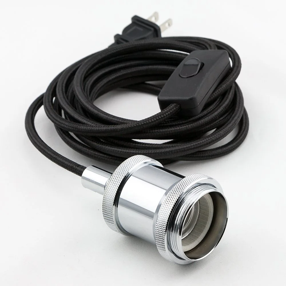 Vintage Aluminum Lamp Holder Copper E26/ E27 for Edison bulb/ LED Lights Installing