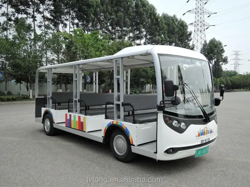 23 seater electric sightseeing bus 96v, 13.5kw AC system