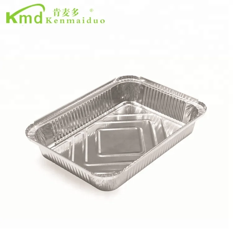 One Time Use BBQ Grill Food Aluminum Foil Tray Container