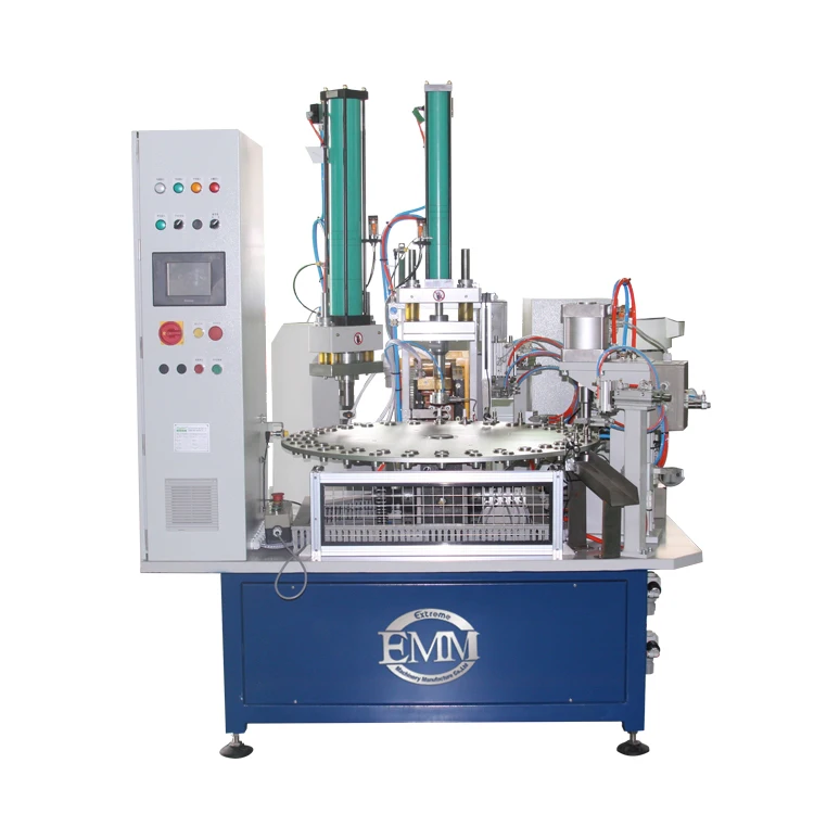 EEC04 press for the manufacture of fasteners and orbital-riveting machine