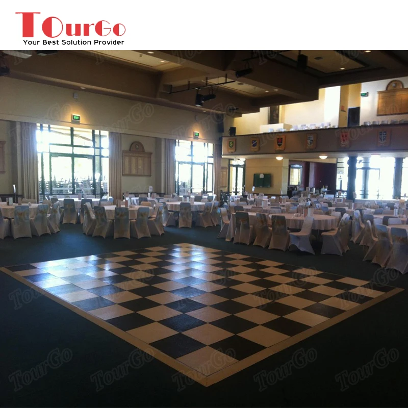 Tourgo Outdoor Wedding Using Portable PVC Dance Floor For Sale
