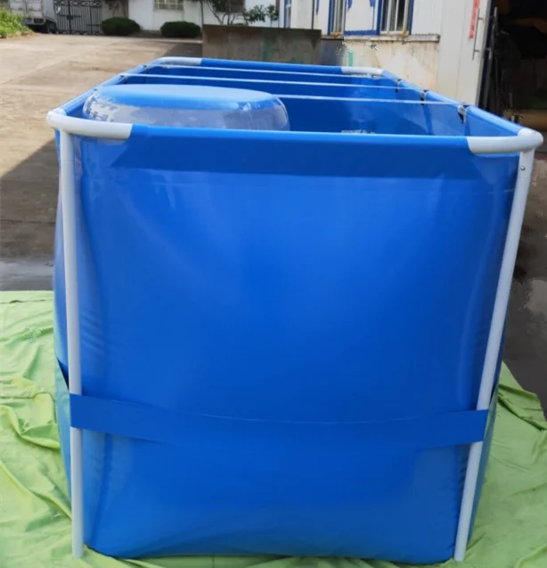 2000l rectangular galvanized steel frame fish tank pool