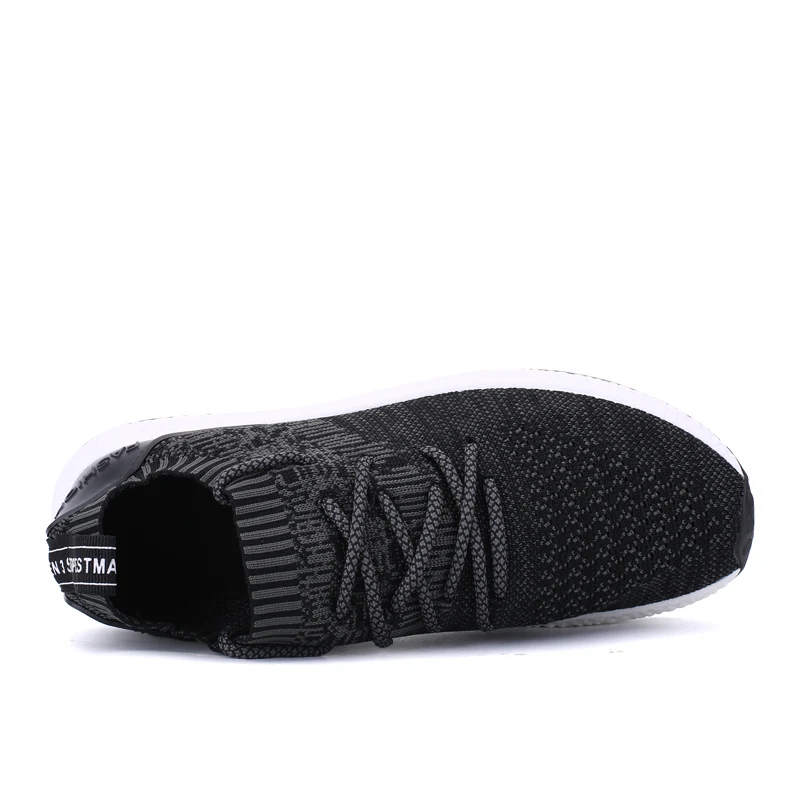 Greatshoe online shopping fashion sneakers with flyknitting fabric and air sport shoes for men