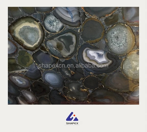 
Black onyx gem slabs stone with goup-buying price 