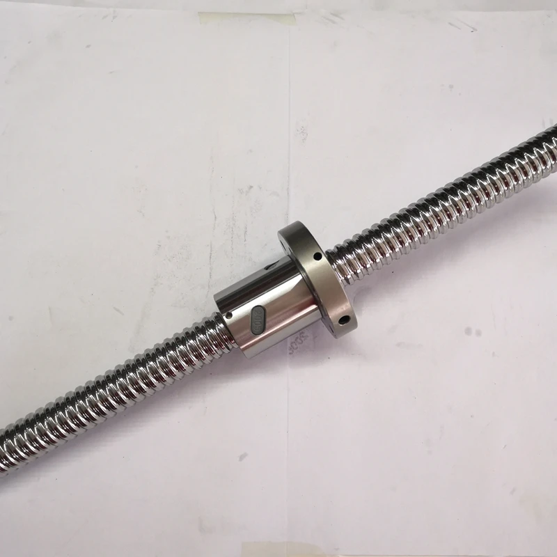 SFI2005 round flange nut c5 ground ballscrew 2500mm kits with ballscrew support bearing for cnc machines