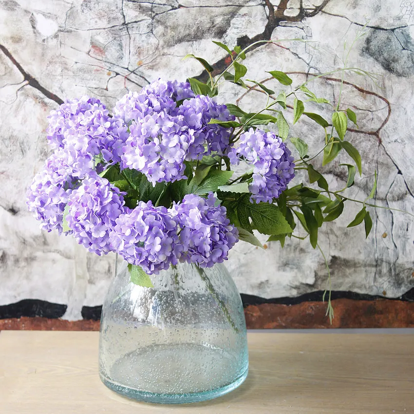 Wholesale real touch artificial hydrangea for home decoration