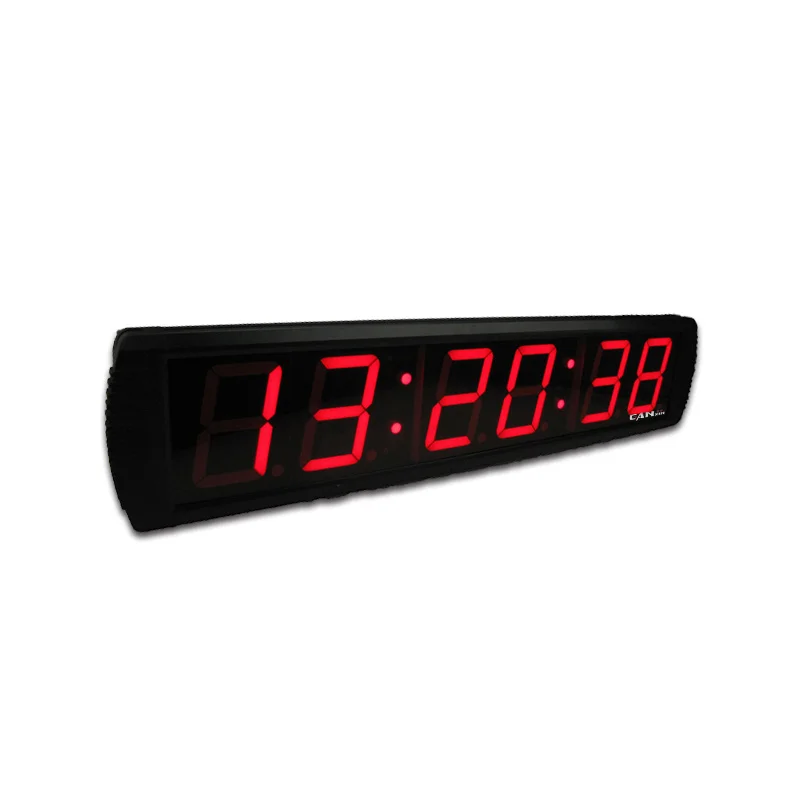 Ganxin 4 Inch Red Color Digital Garage Interval Timer Switch Digital LED Wall Clock with Remote Control