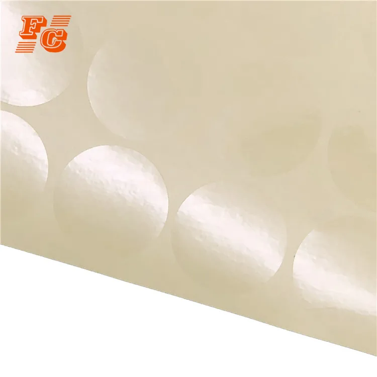 Clear Round Blank Transparent Waterproof Self Adhesive Labels Sealing Sticker
