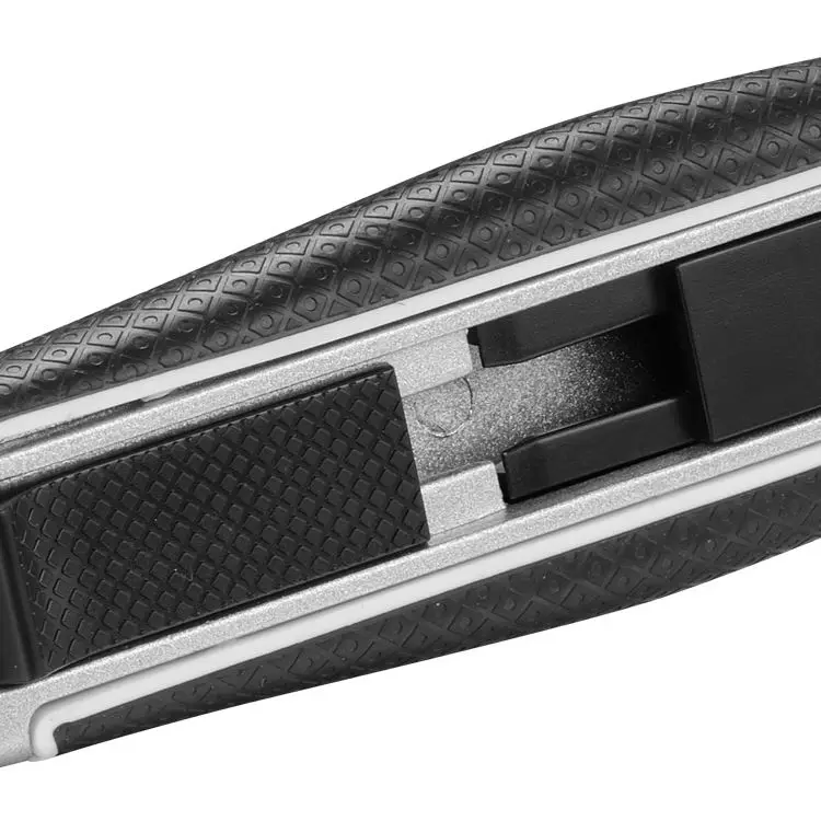 TPR rubber aluminum alloy  auto retractable safety box cutter