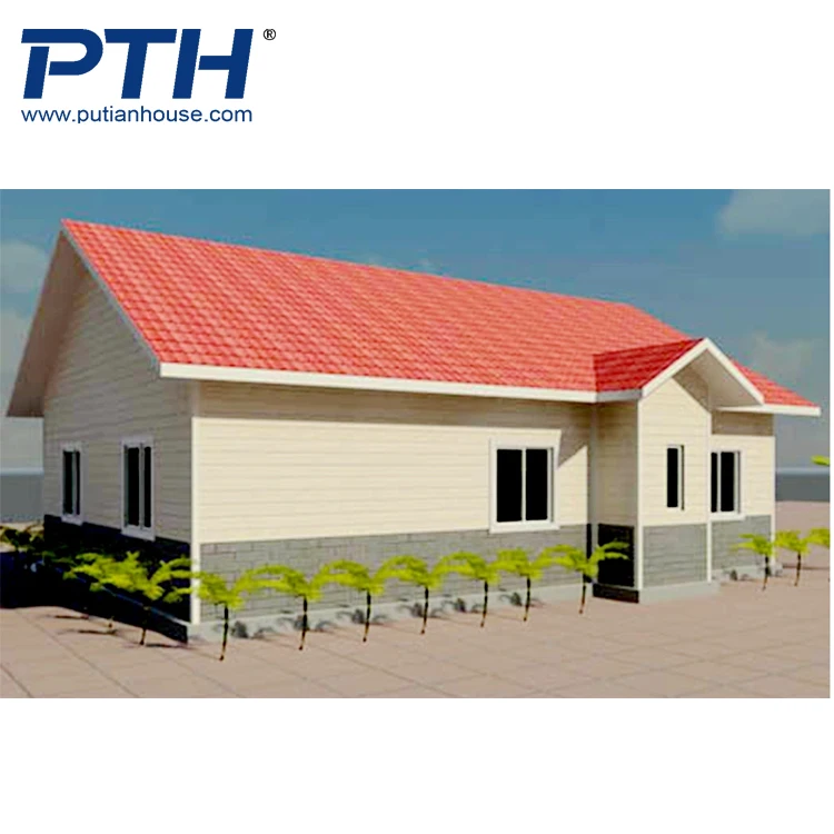 PTH luxury light steel frame villa hot sale EU standard fast install prefab house