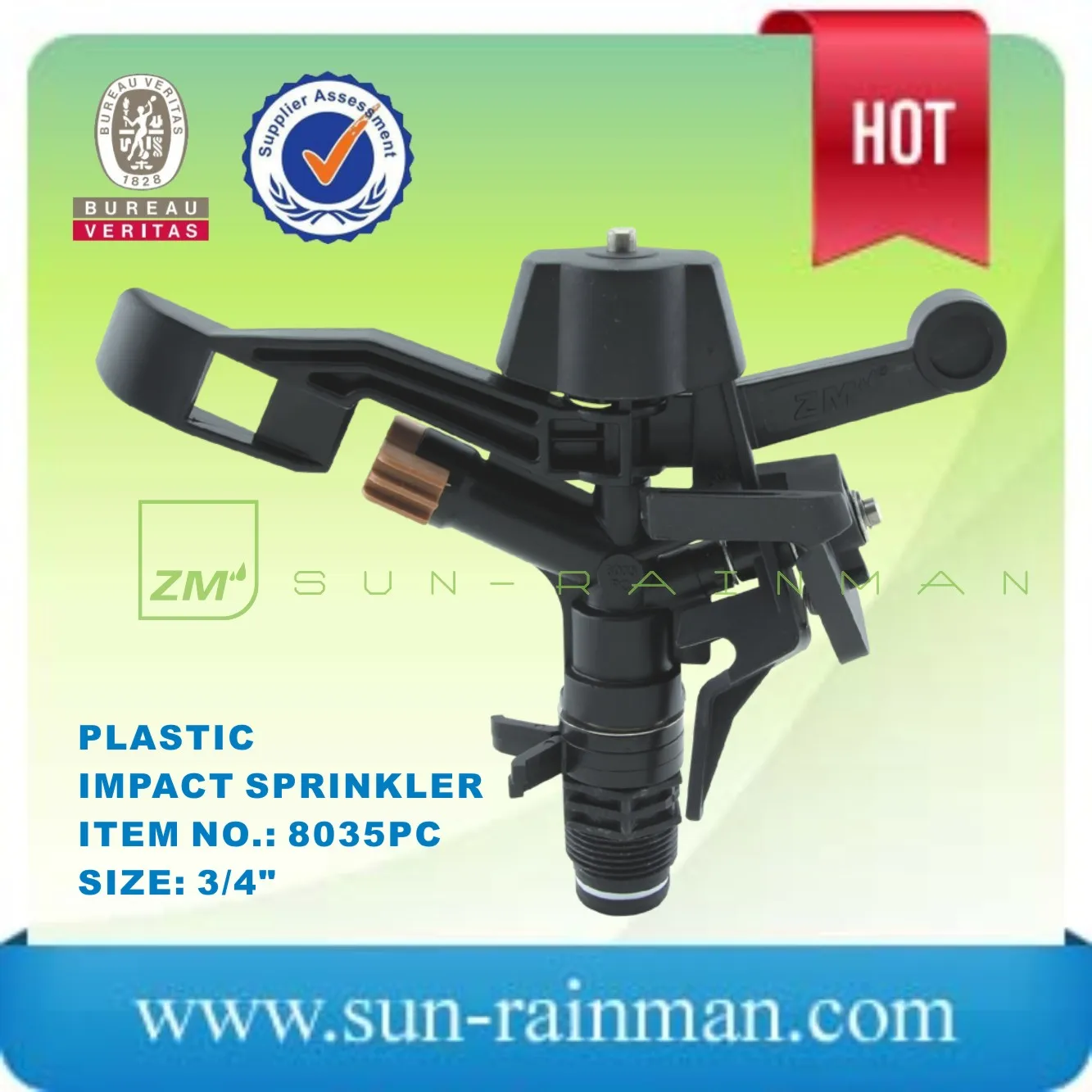 POM plastic garden sprinkler