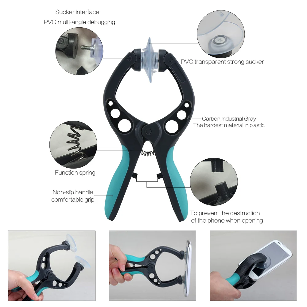 BEST S-W299 Mobile Phone LCD Screen Opening Pliers Suction Cup for iPhone iPad Samsung Cell Phone Repair Tool