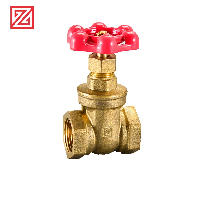 
ZHEGNQU cast brass OEM services 2Inch Gate Valve full copper flow 
