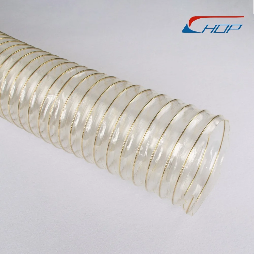 polyurethane hose for woodworking machine or towable lawn vacuum