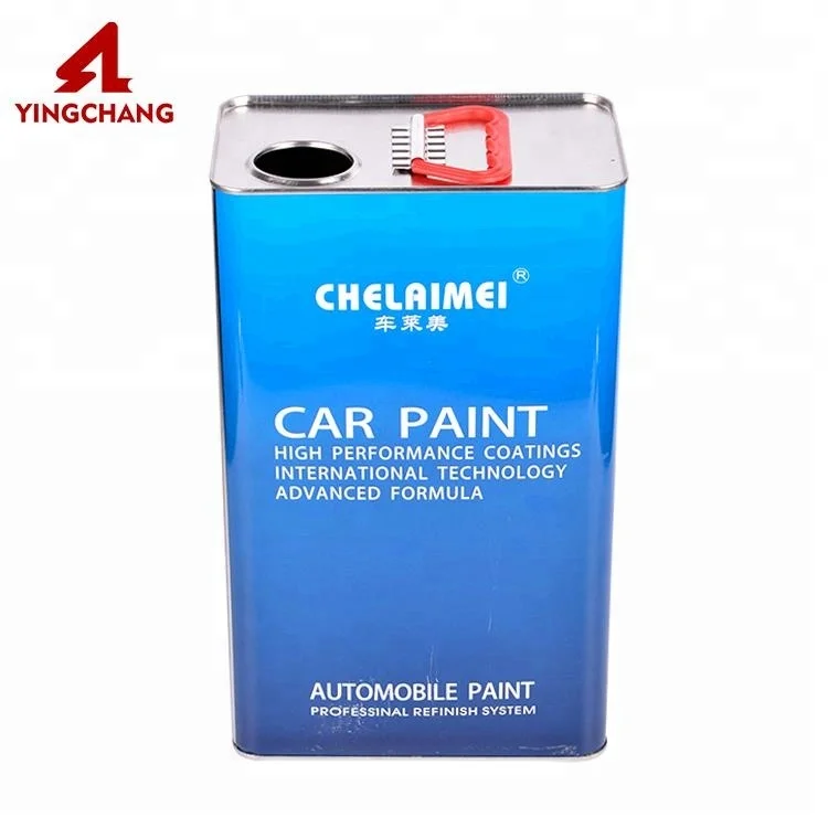 
1L oil paint rectangular metal tin can with metal lid 