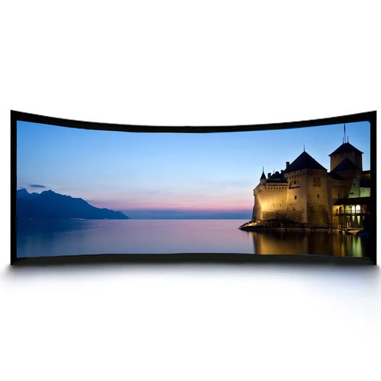 Проекционный экран/Изогнутые проекционные экраны на заказ для выставок и кинотеатров/большой изогнутый экран для проекта