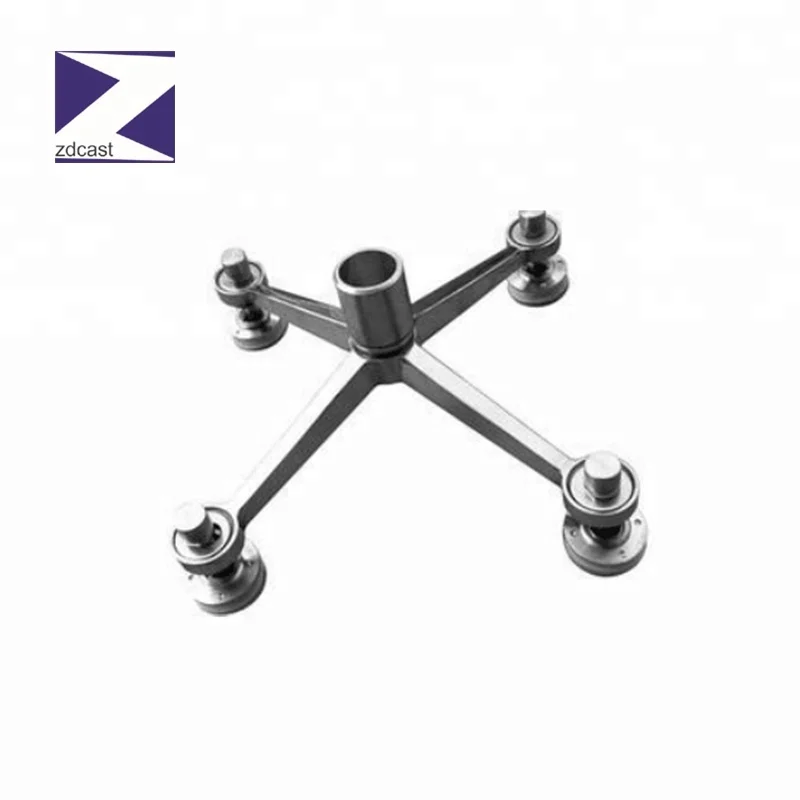 
Stainless steel three arms mirror glass curtain wall spider fitting 
