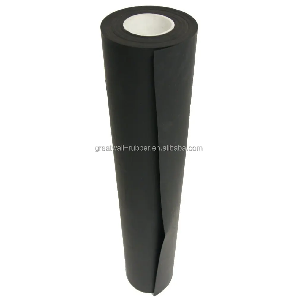 Non slip Flame Retardant Neoprene Rubber Sheet Black NR SBR Rubber Sheet