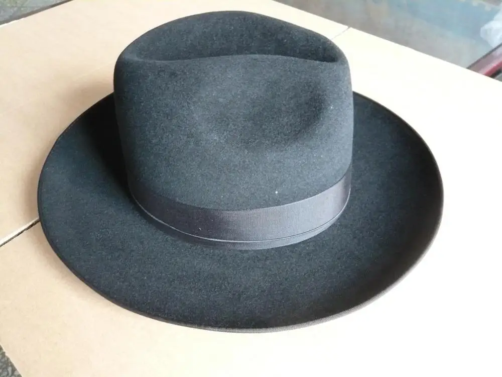 Высококачественная мужская фетровая шляпа borsalino из кроличьего меха