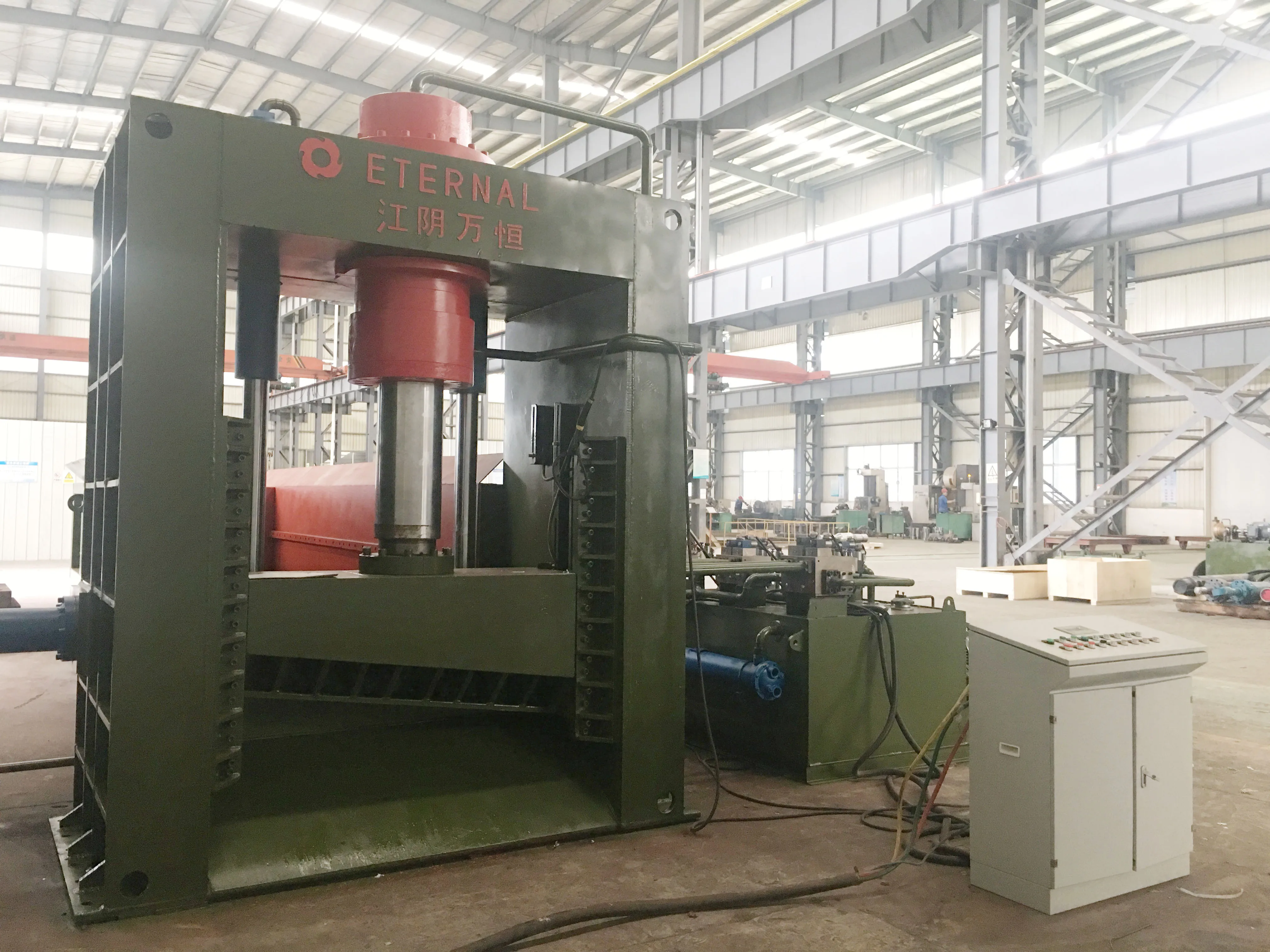 
Q91Y-630W steel scrap light duty hydraulic gantry shear machine 