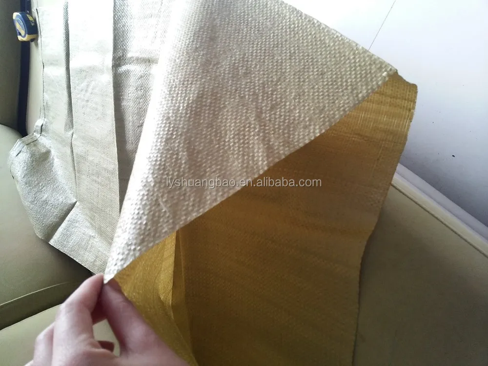 recycled Pp Woven Bag Yellow /gray low price pp sacks