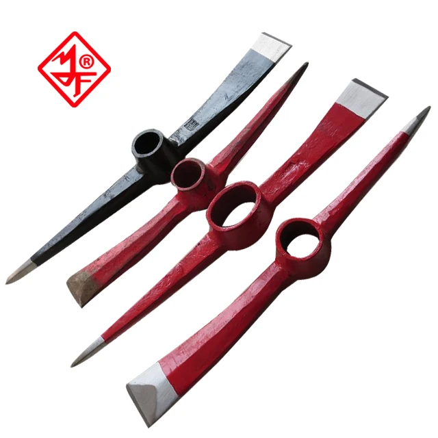 wooden handle pickaxe