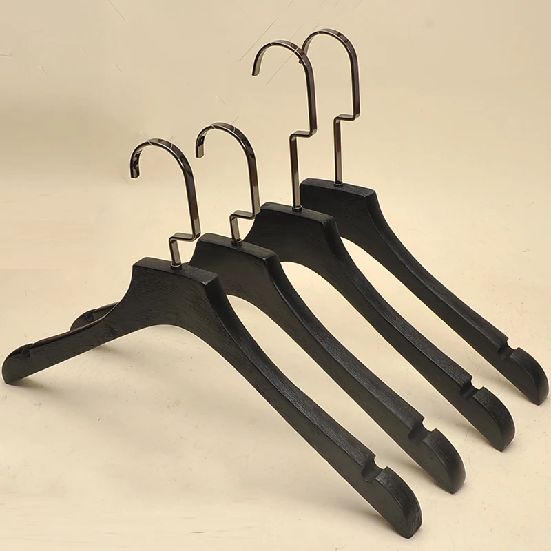 Clothes hangers wholesale underwear hangers for wet clothes custom logo black hanger