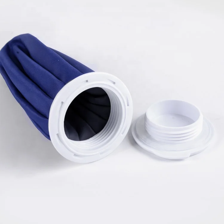 
9 inch PVC blue ice bag China Factory Direct Sport Injury Ice Pack Knee Wrap Cooler Ice Bag For Medical Supply 